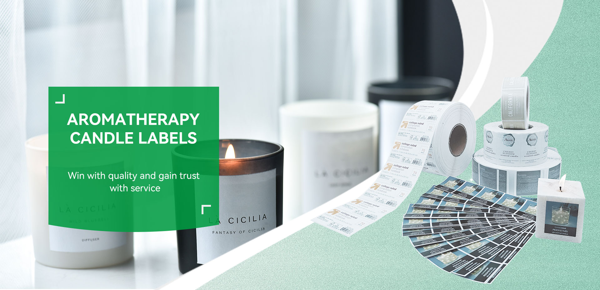 Aromatherapy Candle Multi Layer Label Manufactyer