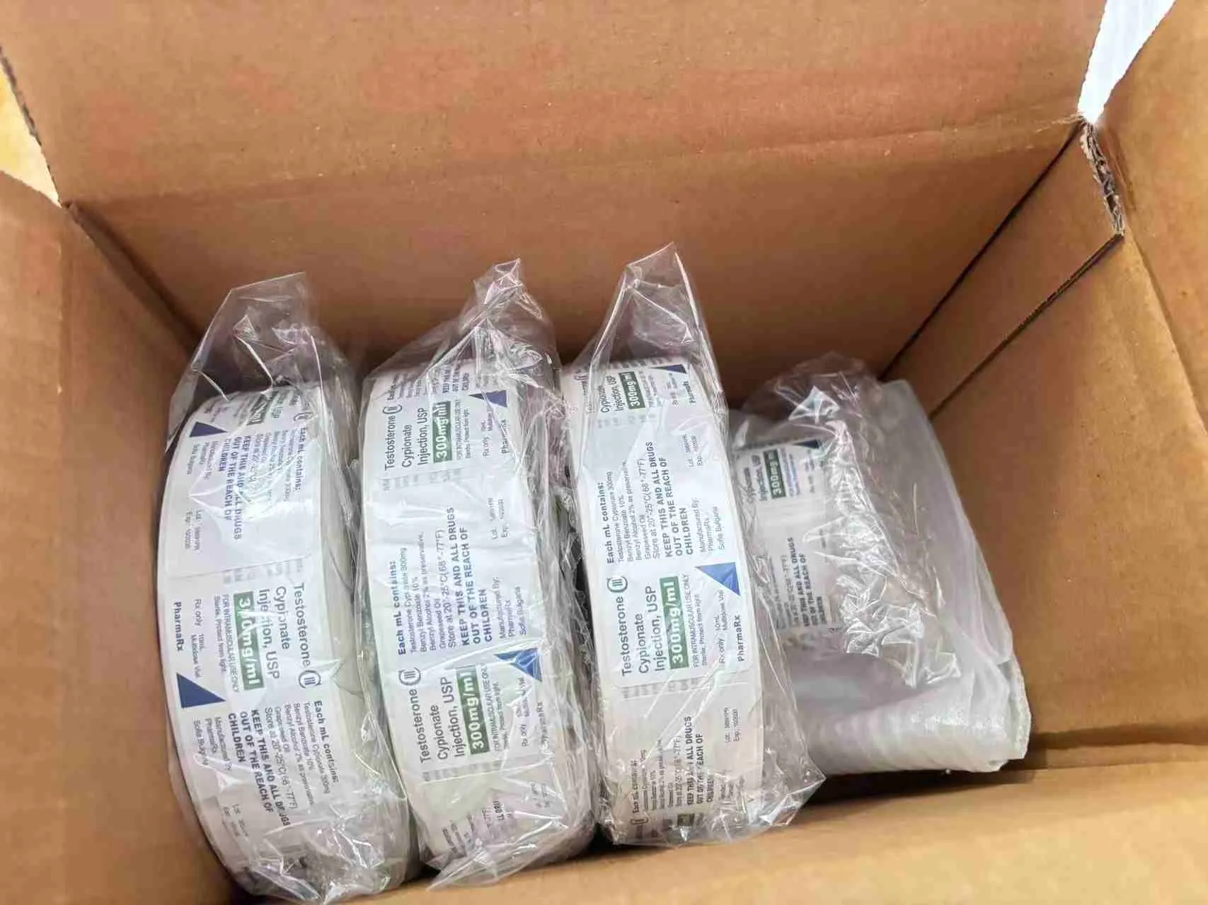 Medisinske etiketter som skal sendes til USA