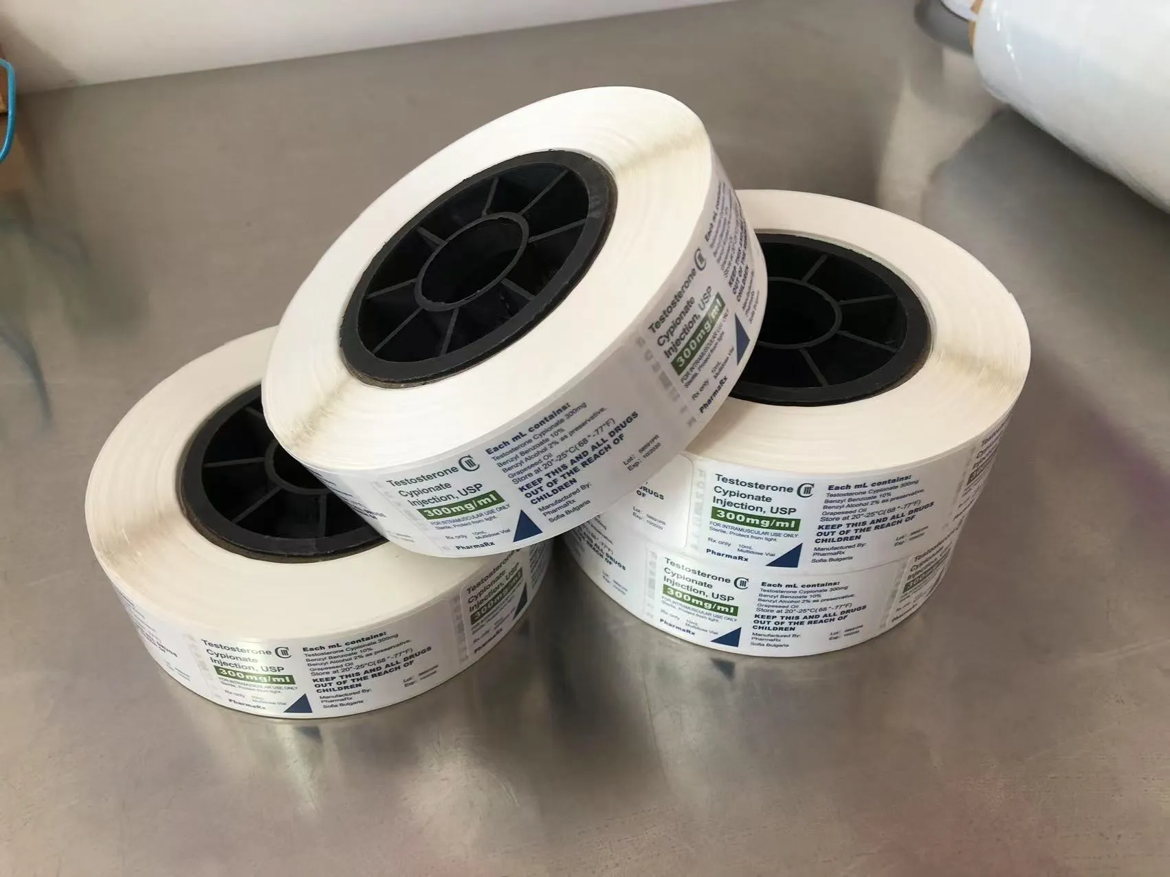 Enkeltlags medisinske etiketter vil bli sendt