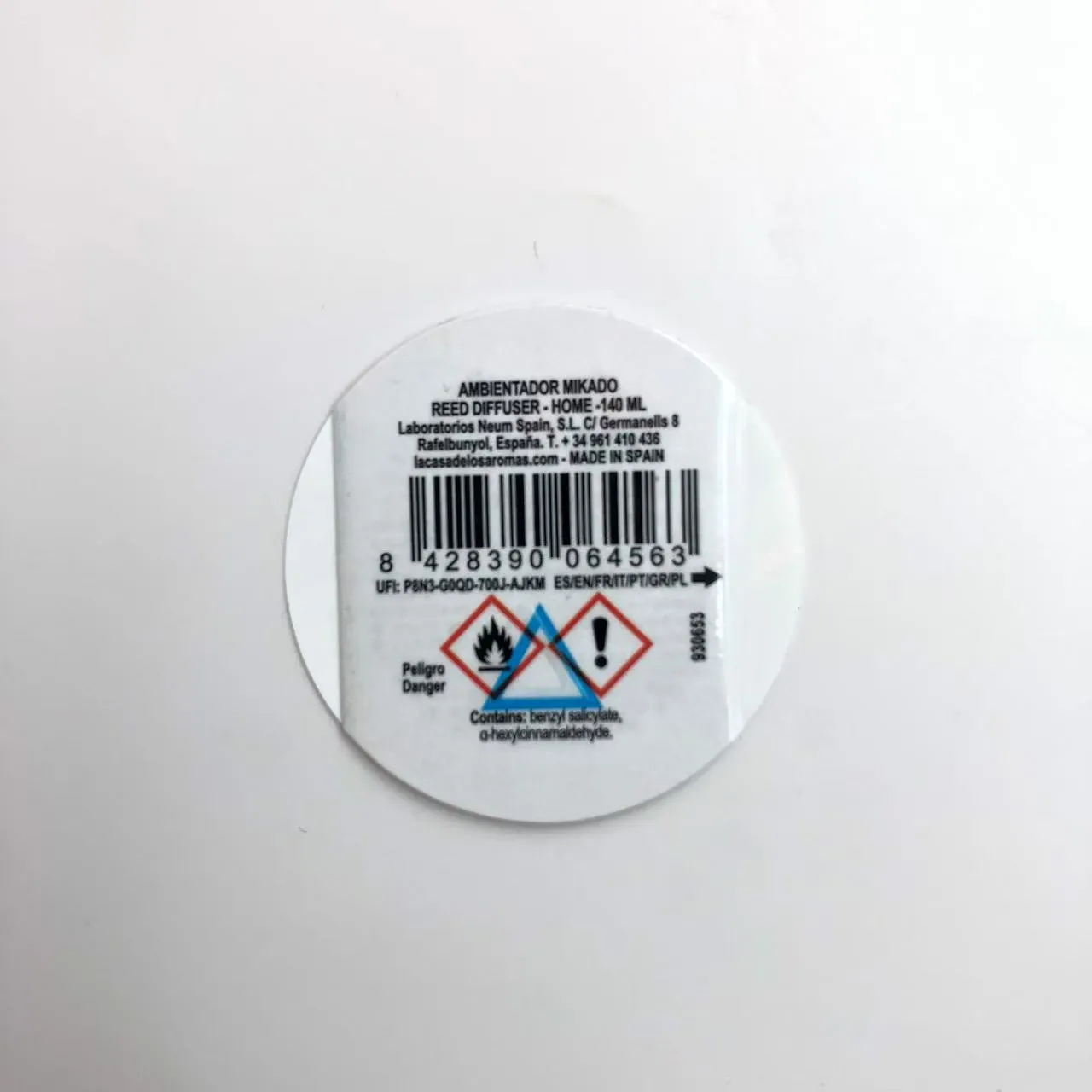 Etikett for flerlags hefte