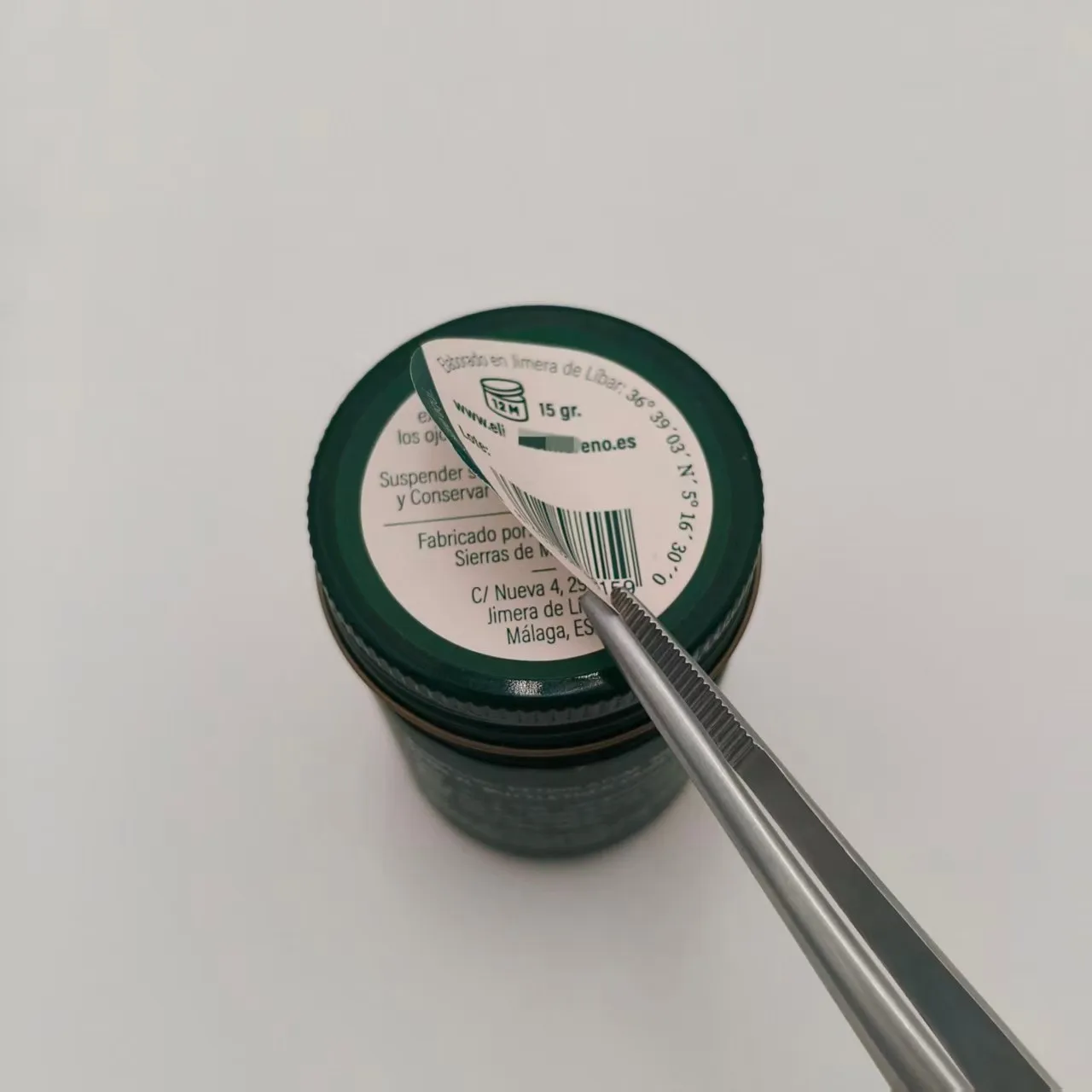 Flerlags sammenleggbar etikett