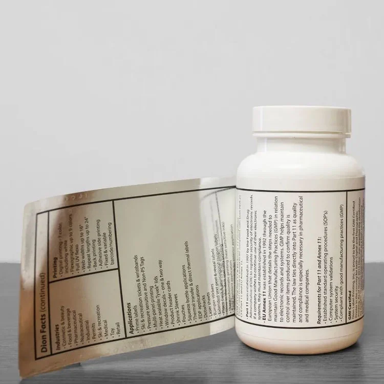 Ernæringsmessige og supplementetiketter